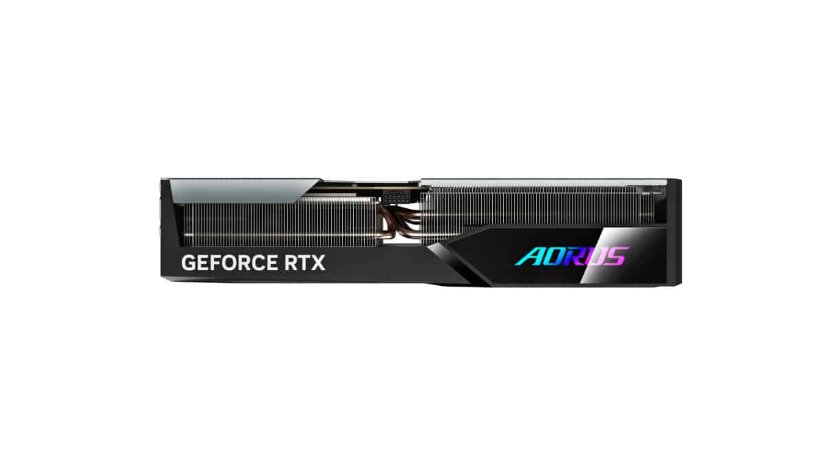 Gigabyte NVIDIA GeForce RTX 4070 SUPER AORUS MASTER 12GB GDDR6X Graphics Card Top View