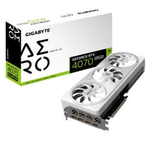 Gigabyte AERO GeForce RTX 4070 SUPER AERO OC Graphics Card & Box