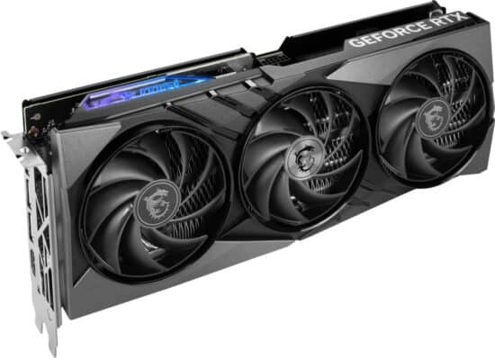 MSI GAMING GeForce RTX 4070 Ti SUPER 16G GAMING X SLIM Angled & Top View
