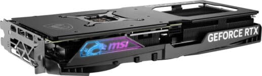 MSI GAMING GeForce RTX 4070 SUPER 12G GAMING X SLIM Ports & Top