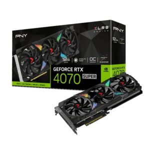 PNY NVIDIA GeForce RTX 4070 SUPER XLR8 Gaming VERTO EPIC-X RGB Triple Fan DLSS 3 OC 12GB Graphic Card & Box