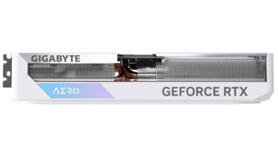 Gigabyte AERO GeForce RTX 4070 SUPER AERO OC Graphics Card Top View