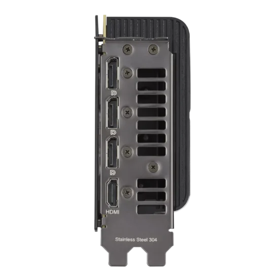 ASUS ProArt NVIDIA RTX 4070 Ti SUPER OC Graphics Card Ports