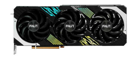 Palit NVIDIA RTX 4080 SUPER GamingPro OC Graphics Card Coloured Front View