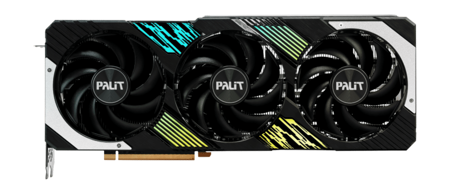 Palit NVIDIA RTX 4080 SUPER GamingPro OC Graphics Card Coloured Front View