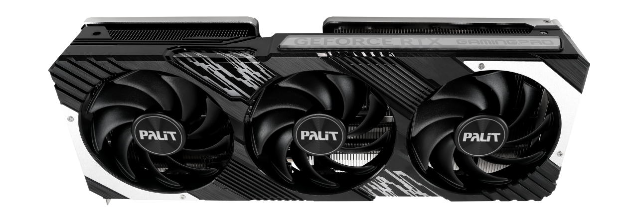 Palit NVIDIA RTX 4080 SUPER GamingPro OC Graphics Card Angled Front View