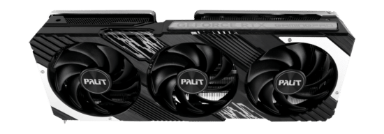 Palit NVIDIA RTX 4080 SUPER GamingPro Graphics Card Tilted Front View