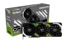 Palit NVIDIA RTX 4070 Ti SUPER GamingPro OC Graphics Card Front View & Box