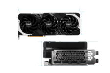 Palit NVIDIA RTX 4070 Ti SUPER GamingPro OC Graphics Card Front & Back View