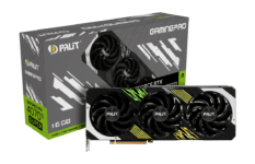 Palit NVIDIA RTX 4070 Ti SUPER GamingPro Graphics Card Coloured Flat View & Box
