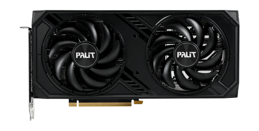 Palit NVIDIA RTX 4070 SUPER DUAL OC Graphics Card Front View