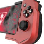 Turtle Beach Atom - Android Edition - Red & Black Back View Button Closeup