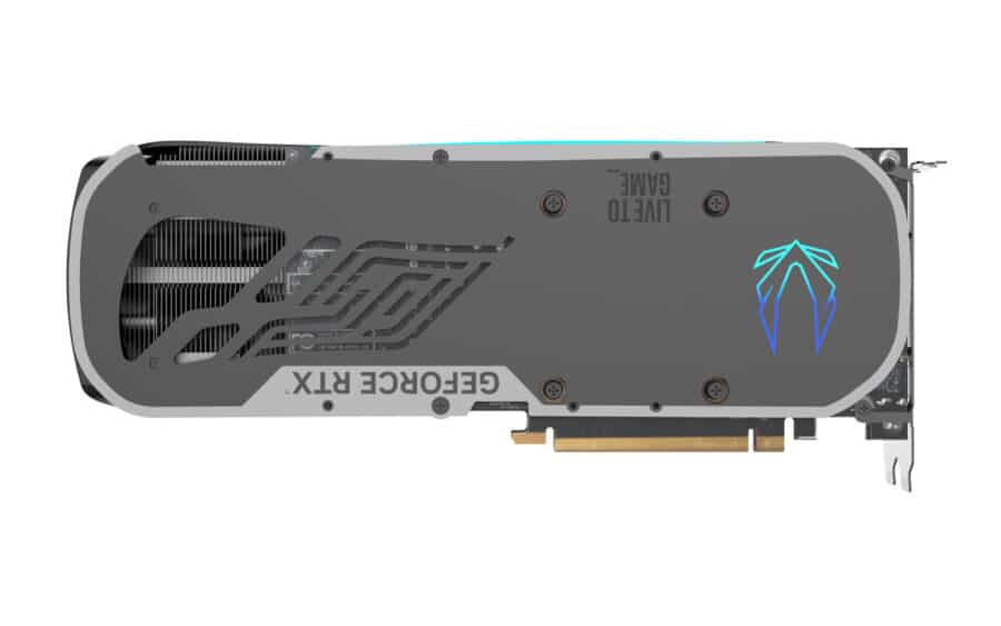 Zotac NVIDIA GeForce RTX 4070 SUPER Trinity OC 12GB GDDR6X Graphics Card Backplate