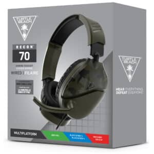 Turtle Beach - Recon 70 Green Wired Gaming Headset - Camo Green Box
