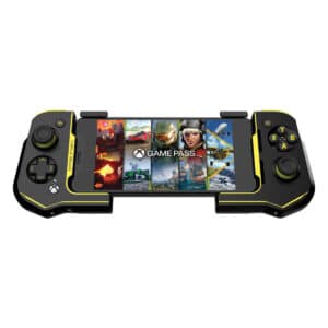 Turtle Beach Atom - Android Edition - Yellow & Black Angled View Flat View