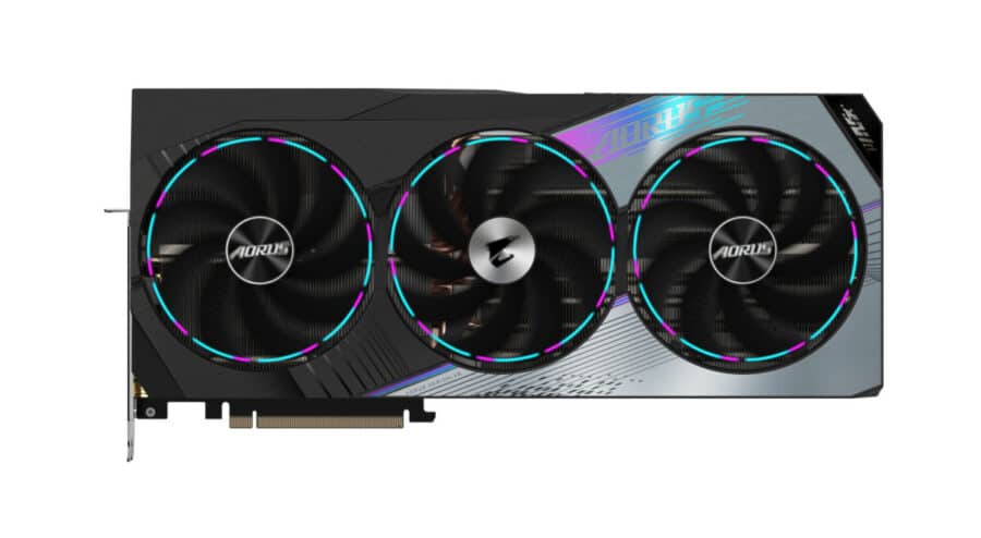 Gigabyte NVIDIA GeForce RTX 4080 SUPER AORUS MASTER 16GB GDDR6X Graphics Card Front View