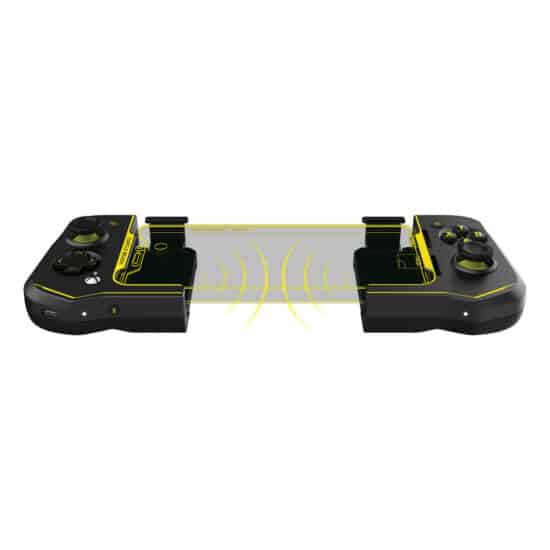Turtle Beach Atom - Android Edition - Yellow & Black Tilted View
