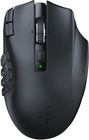 RAZER - Naga V2 HyperSpeed Mouse - Black Top View