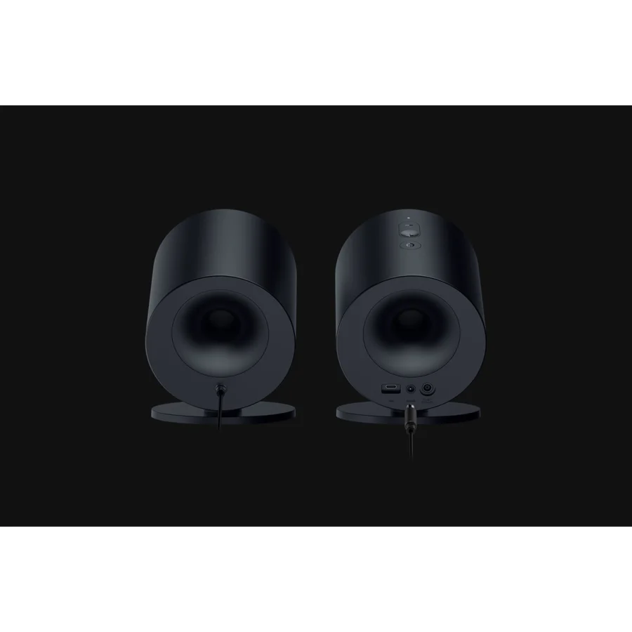 More About Razer - Nommo V2 X Speakers - Black Front Angle