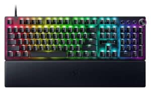 Razer Huntsman V3 Pro Tenkeyless RGB Keyboard - UK Layout Top View RGB Lighting