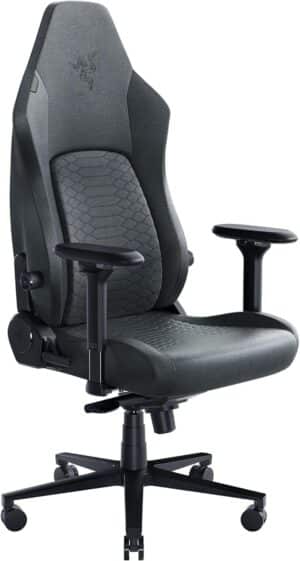 Razer - Iskur V2 Padded Fabric Gaming Chair Angled View