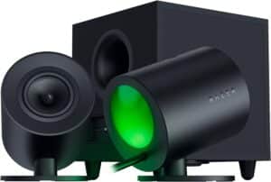 Razer - Nommo V2 Speakers - Black Angled View