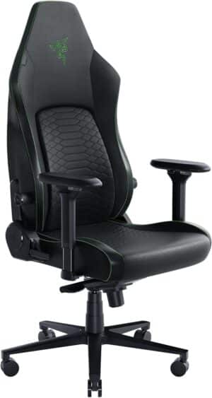 Razer - Iskur V2 Padded Gaming Chair Angled View - Green