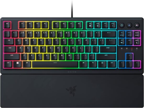 Razer - Ornata V3 Tenkeyless RGB Keyboard - UK Layout Top Angle