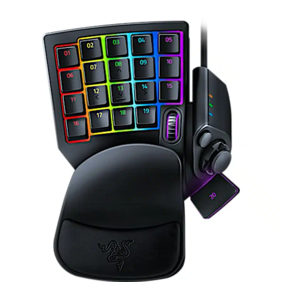 Razer - Tartarus Pro Chroma RGB Programmable Gaming Keyboard (Analog Switch) Front View