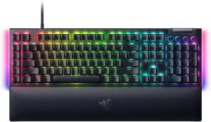 Razer - BlackWidow V4 Green Switch RGB Gaming Keyboard - UK Layout Top View
