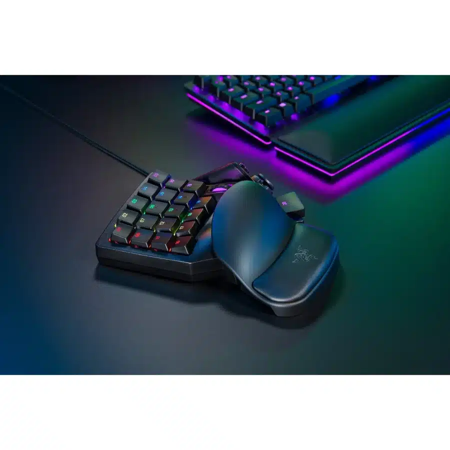 Razer - Tartarus Pro Chroma RGB Programmable Gaming Keyboard (Analog Switch) Angled View