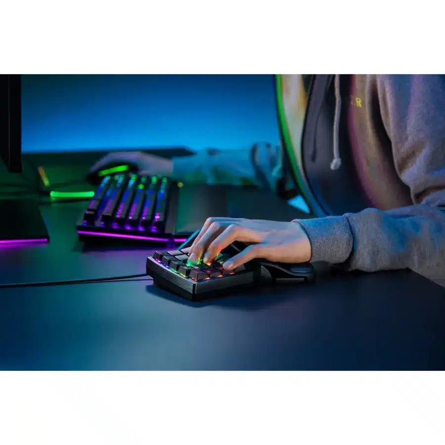 Razer - Tartarus Pro Chroma RGB Programmable Gaming Keyboard (Analog Switch) Side View