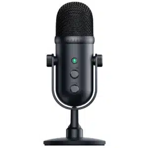 Razer - Seiren V2 Pro Microphone - Black Front Angle