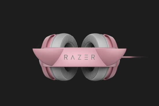 Razer - Kraken Kitty Gaming Headset - Quartz Top View